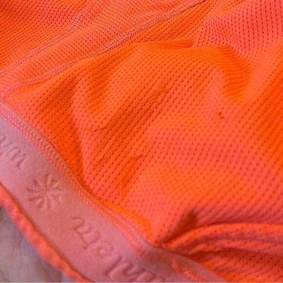 Athleta Orange Racerback Sports Bra Small Mesh Back Workout Gym Activewear - Picture 5 of 7